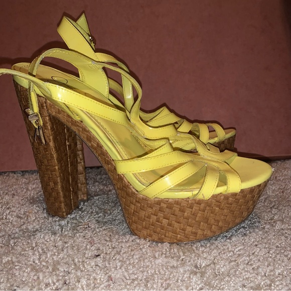 Jessica Simpson Cizal Lemon chill 8.5 platforms - Picture 7 of 15